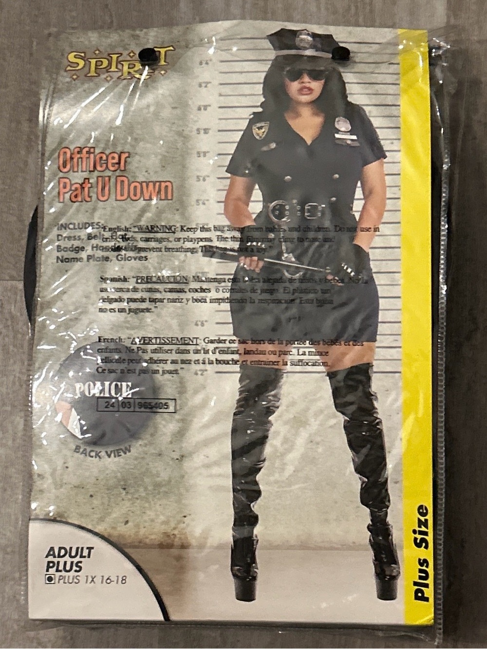 Woman’s Officer Pat U Down Costume